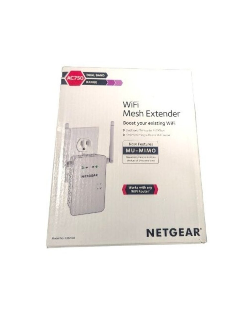Netgear Dual Band WiFi Mesh Extender AC750 EX6100v2